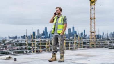Arden Projects team member on a construction site